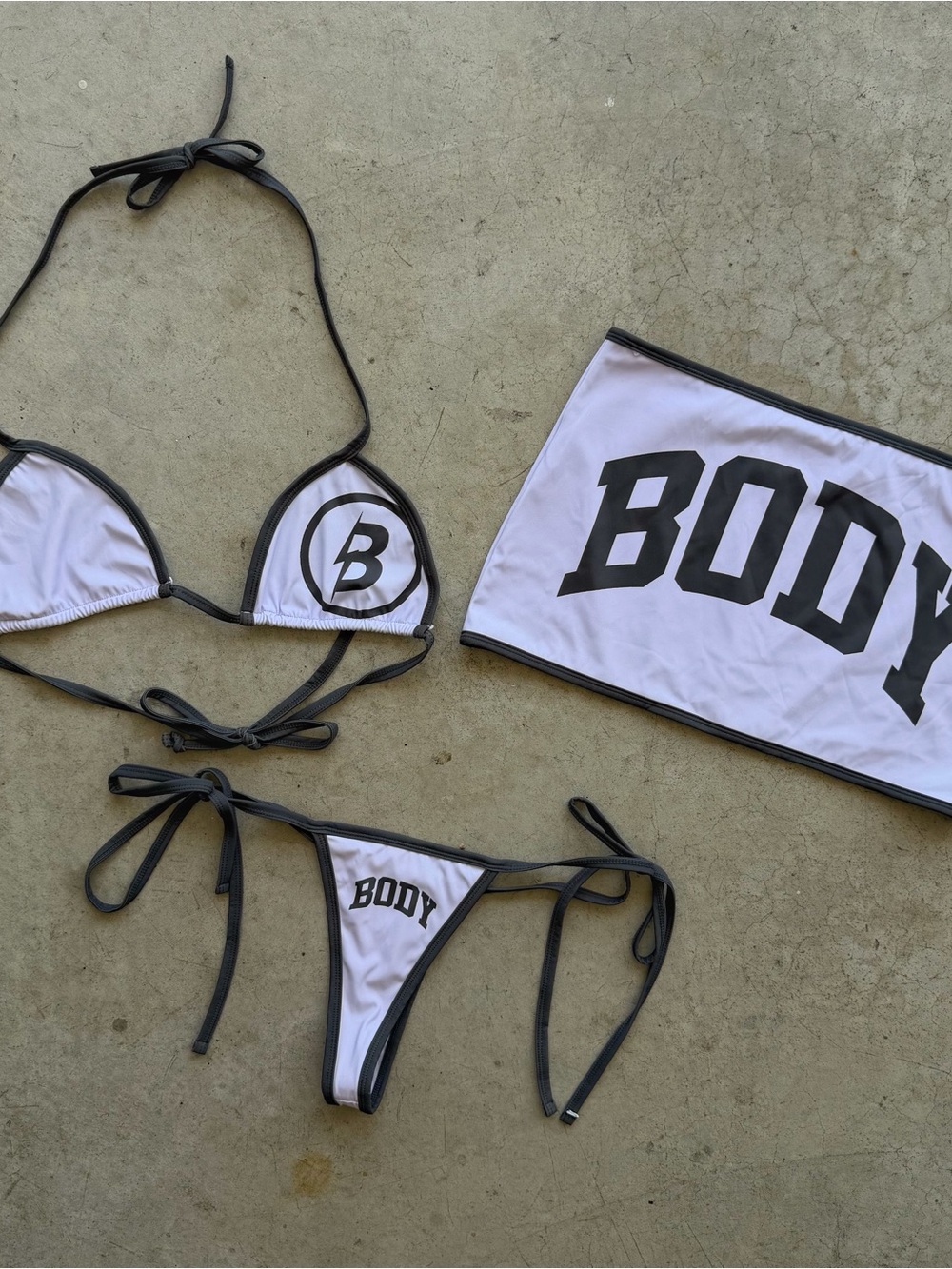 Body by Raven Lilac Gray Bikini Set